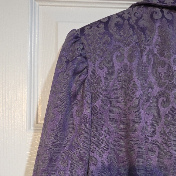 Lane Bryant Lavender Floral Embroidered Blazer - Picture 5 of 5